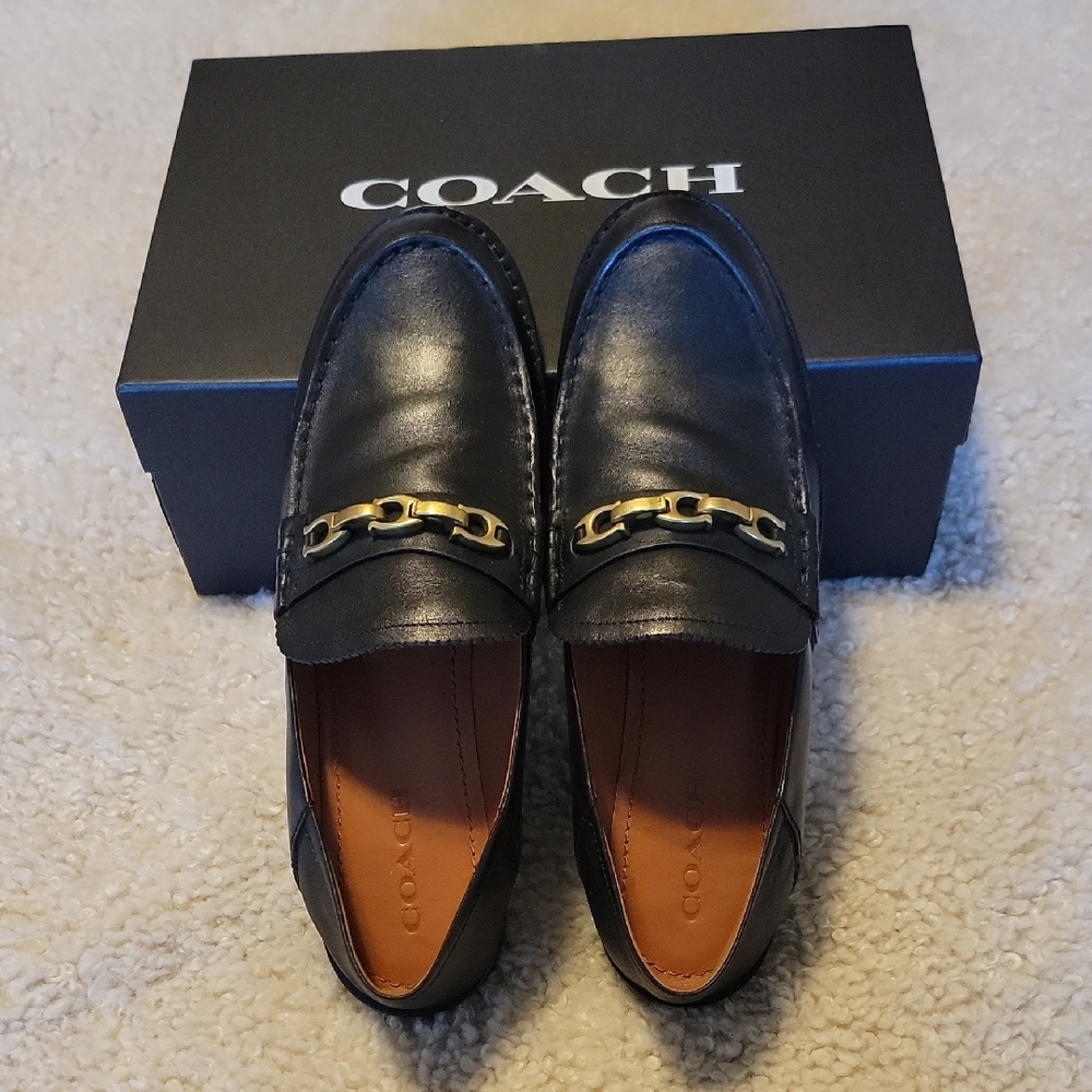 COACH Putnam Black Loafer 9.5M